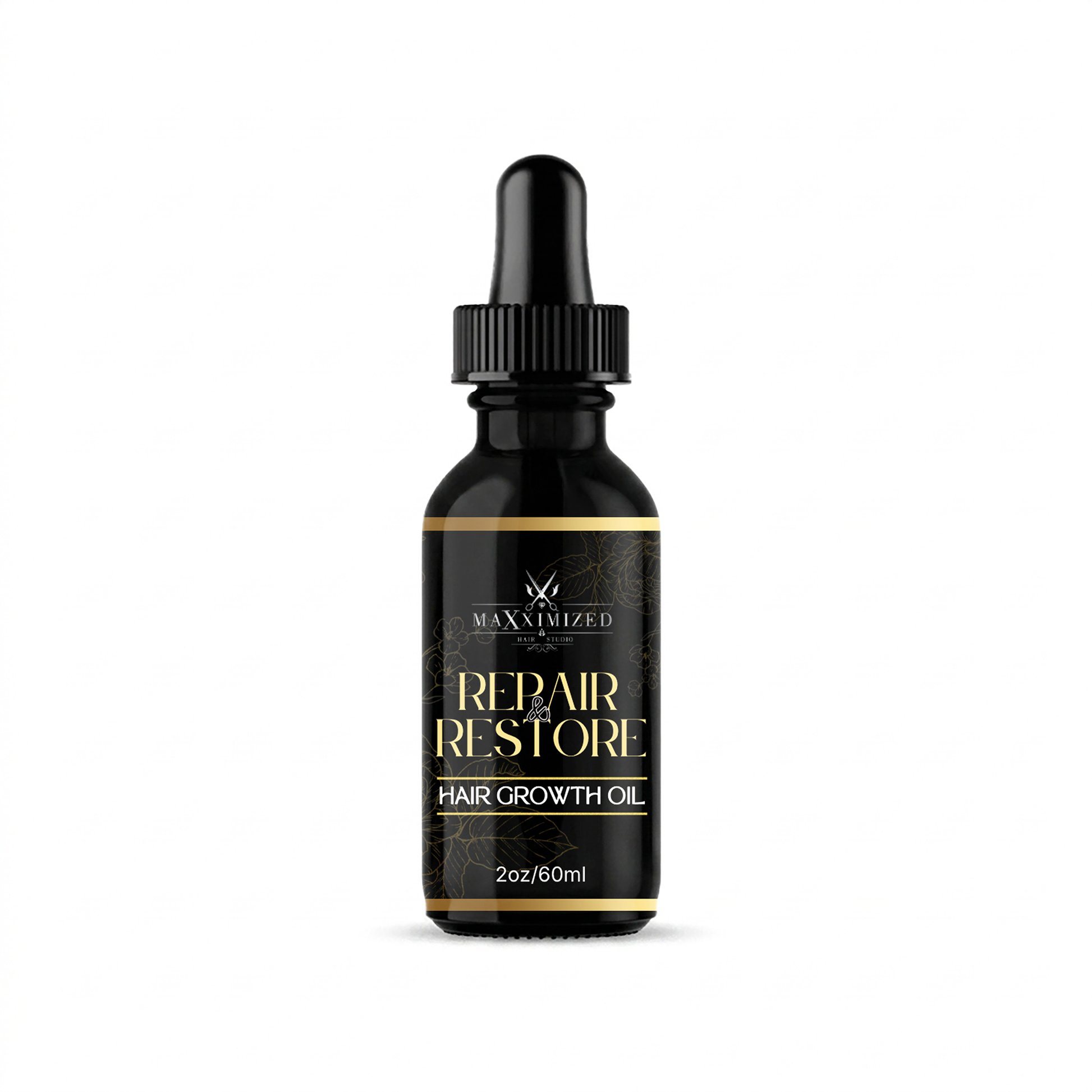 Repair and restore hair growth oil with rosemary and hibiscus for scalp nourishment, edges, and length retention
