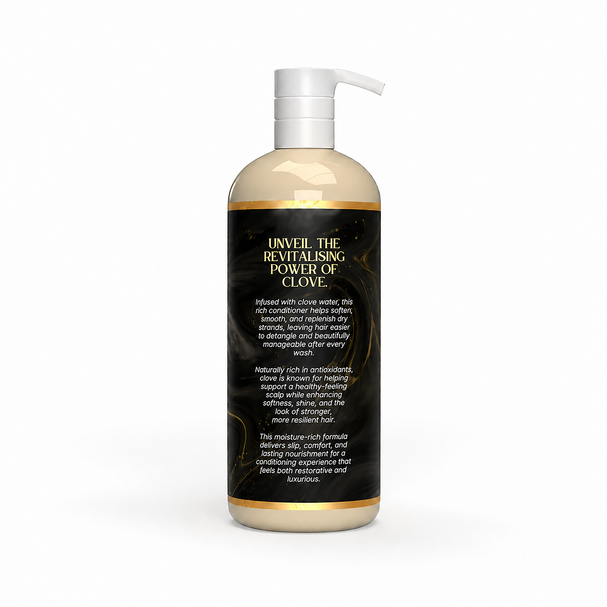 Clove infused conditioner for natural hair that softens, detangles, and supports scalp health and moisture balance