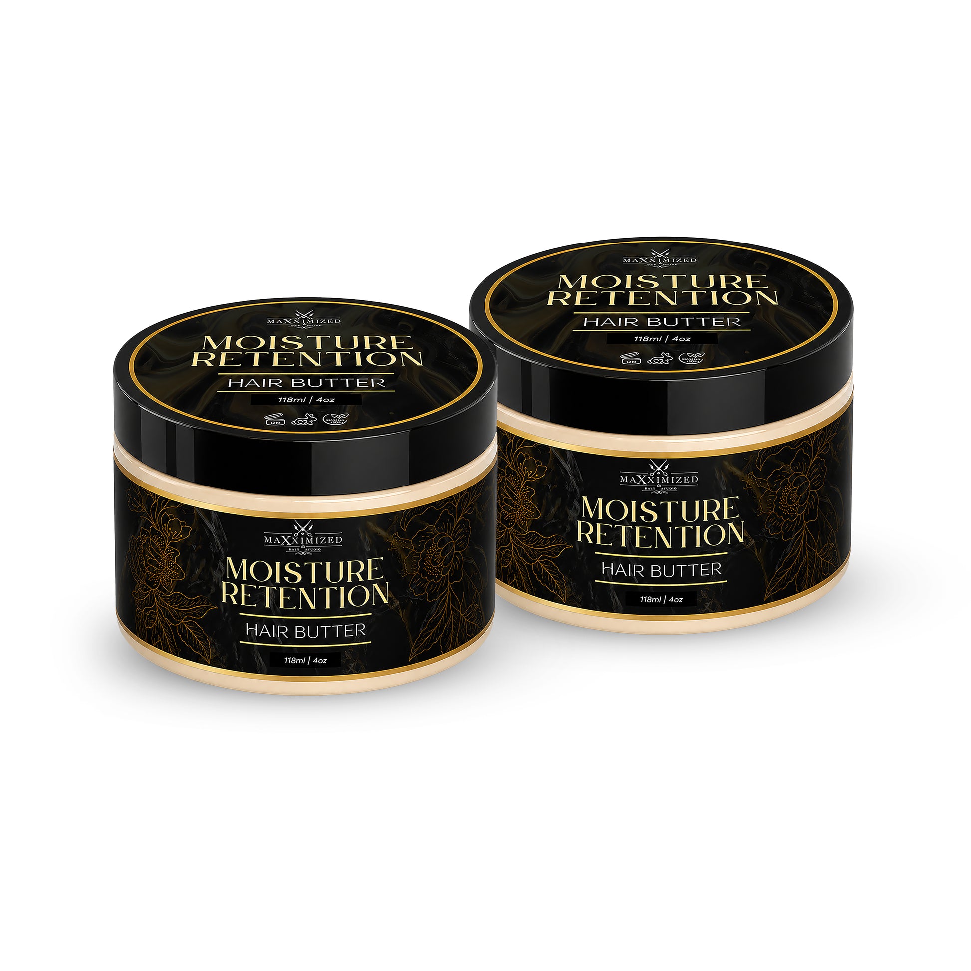Moisture retention hair butter for dry natural hair with shea butter and infused oils for hydration, softness, and scalp care