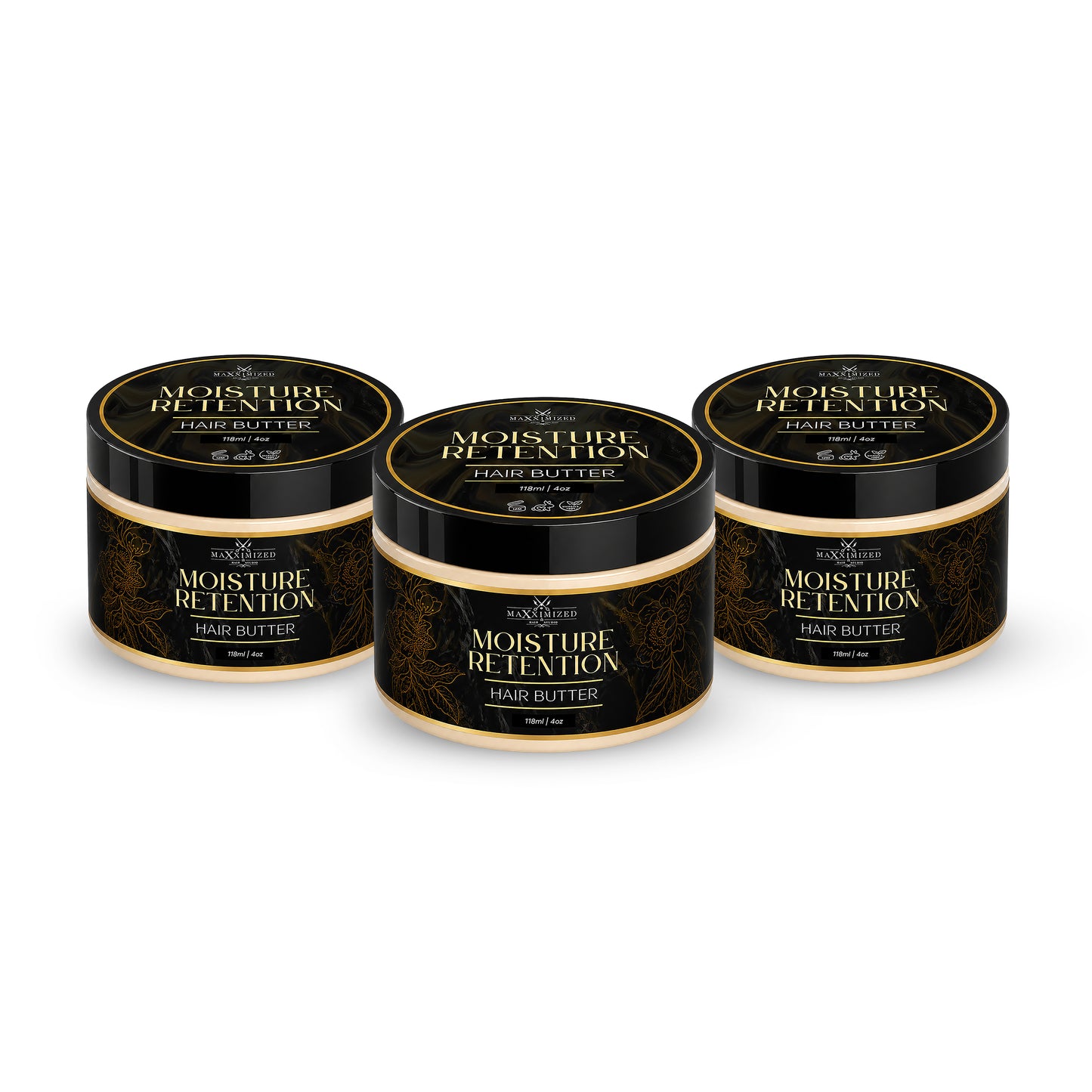 Moisture retention hair butter for dry natural hair with shea butter and infused oils for hydration, softness, and scalp care