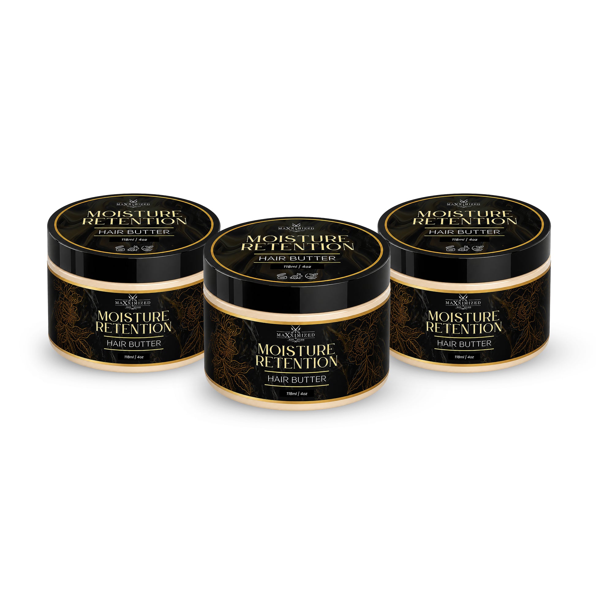 Moisture retention hair butter for dry natural hair with shea butter and infused oils for hydration, softness, and scalp care