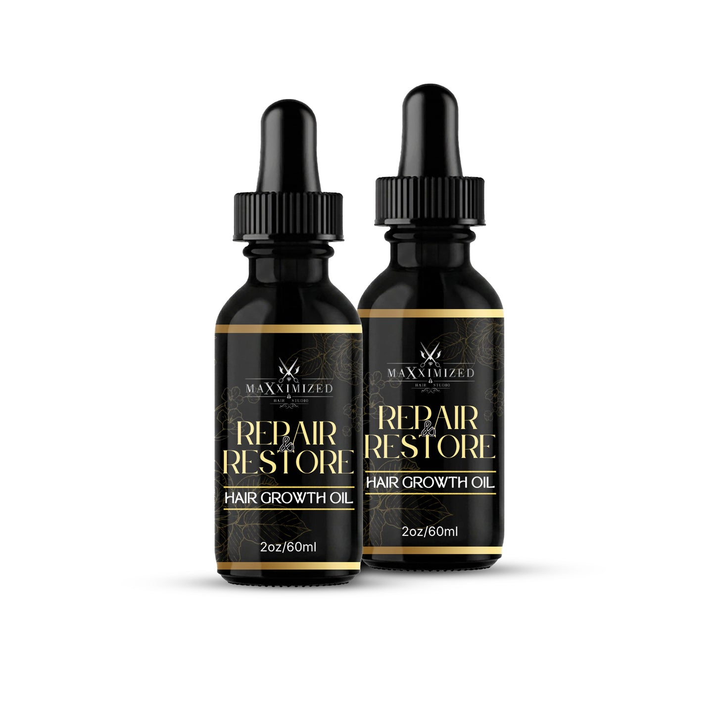 Repair and restore hair growth oil with rosemary and hibiscus for scalp nourishment, edges, and length retention