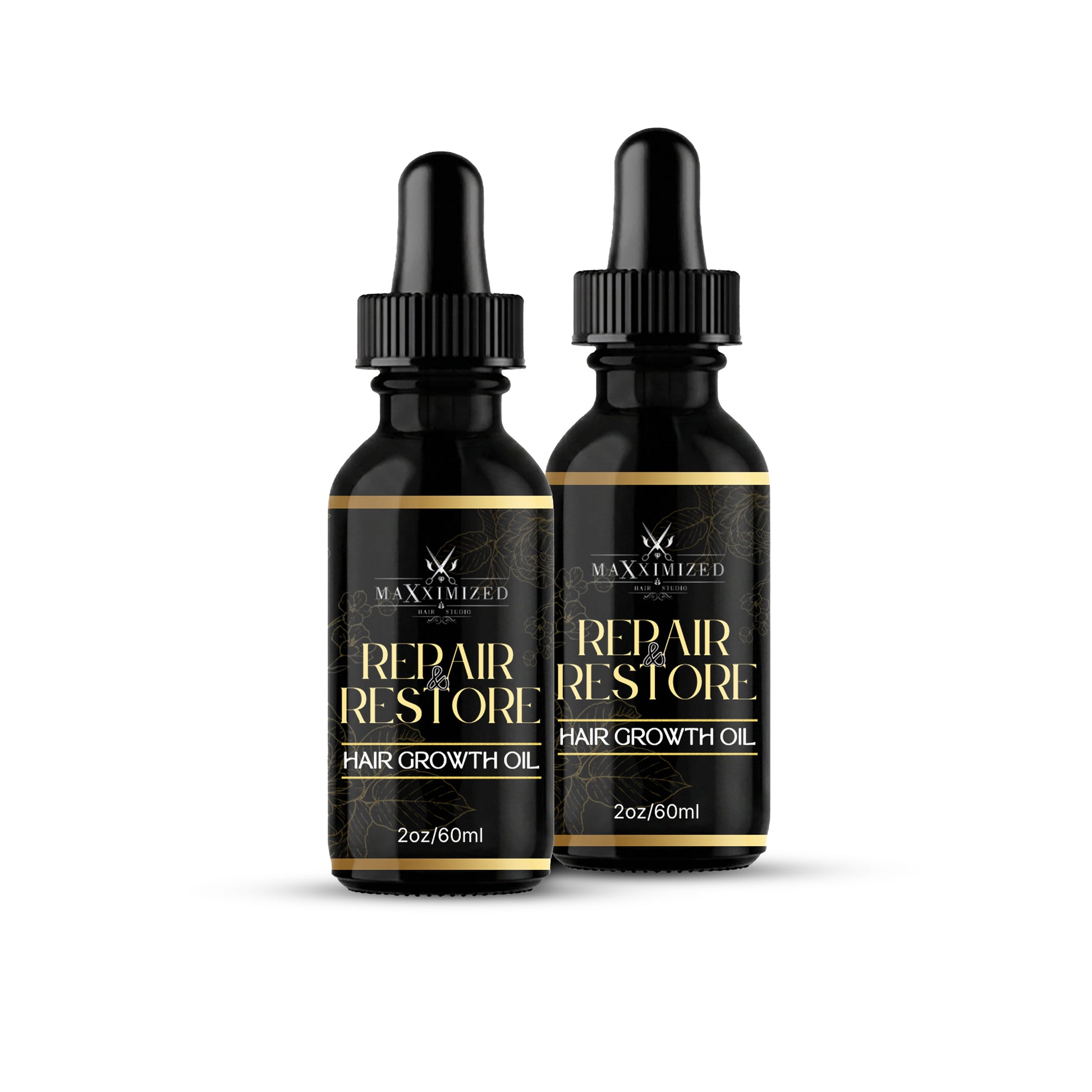 Repair and restore hair growth oil with rosemary and hibiscus for scalp nourishment, edges, and length retention