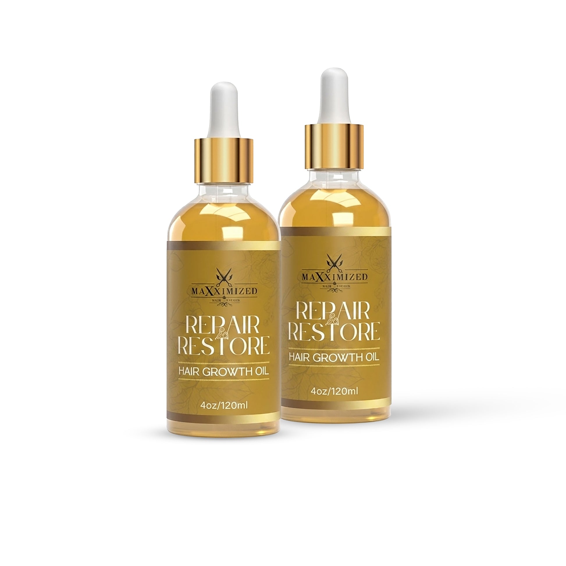 Repair and restore hair growth oil with rosemary and hibiscus for scalp nourishment, edges, and length retention